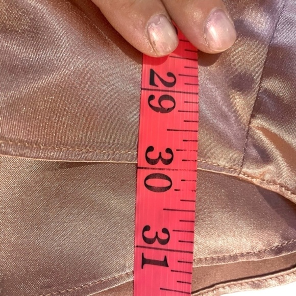 Pink Stretch Satin Mini Dress 🤍 - Picture 8 of 9